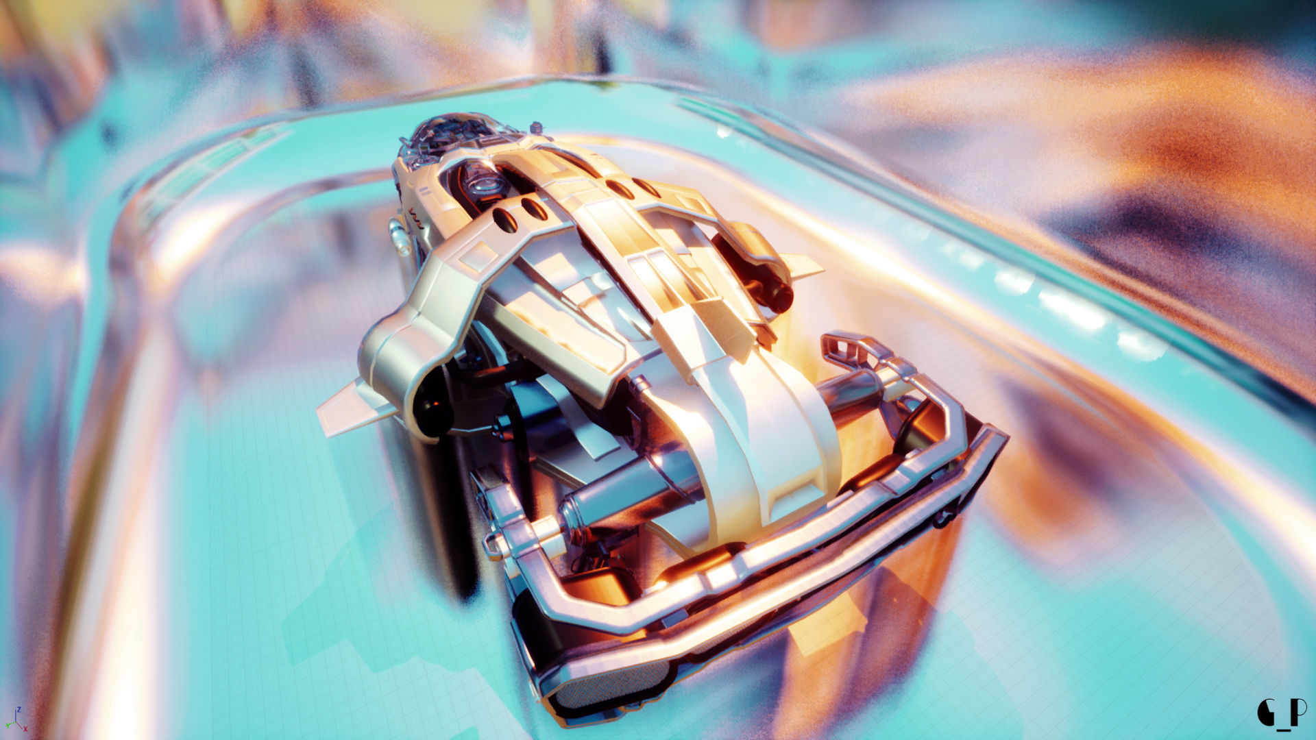 Arrow Carbine Spaceship 3D model_5