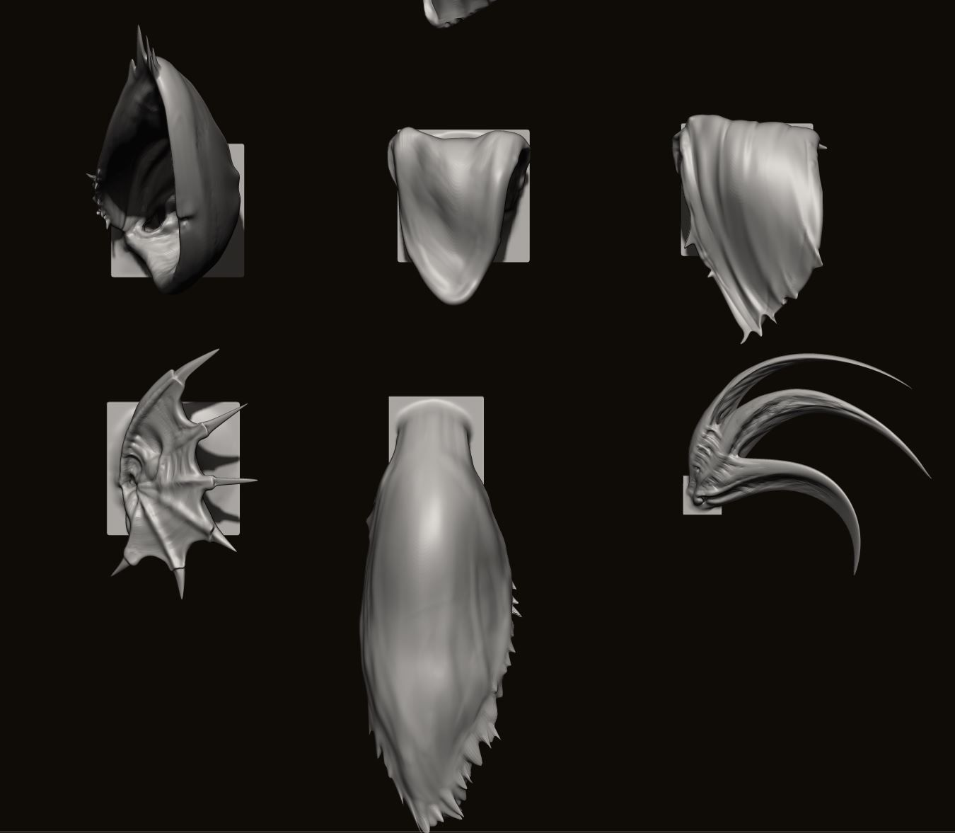 EARS - 40 ZBRUSH VDMs 3D model_12