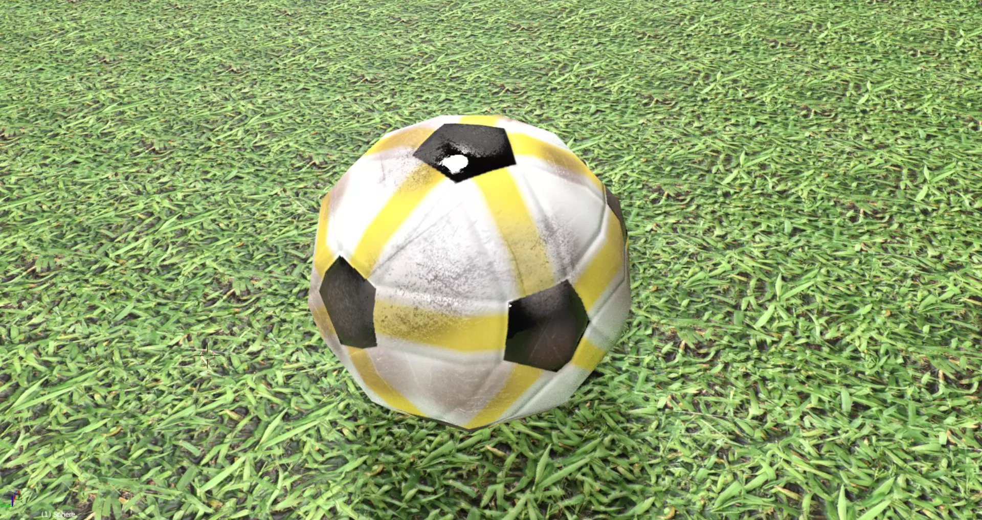 Soccer Ball PBR Low-Poly Low-poly 3D model_0
