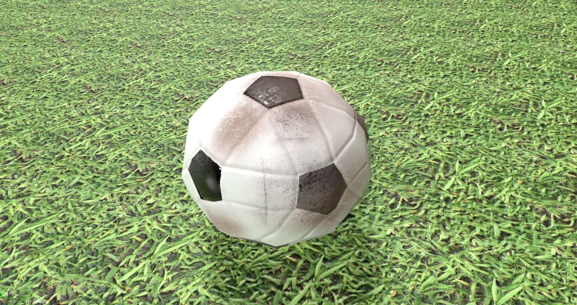 Soccer Ball PBR Low-Poly Low-poly 3D model_3