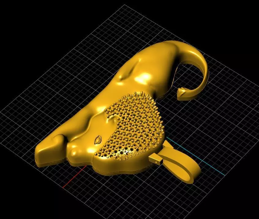 lionpandent golden lion 3D print model_0