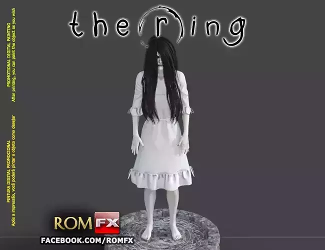 Samara The Ring - Horror Figure Printable 3D print model