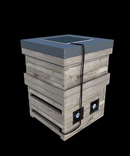 BEES BOX Low-poly 3D model