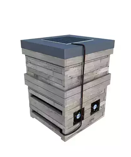 BEES BOX Low-poly 3D model