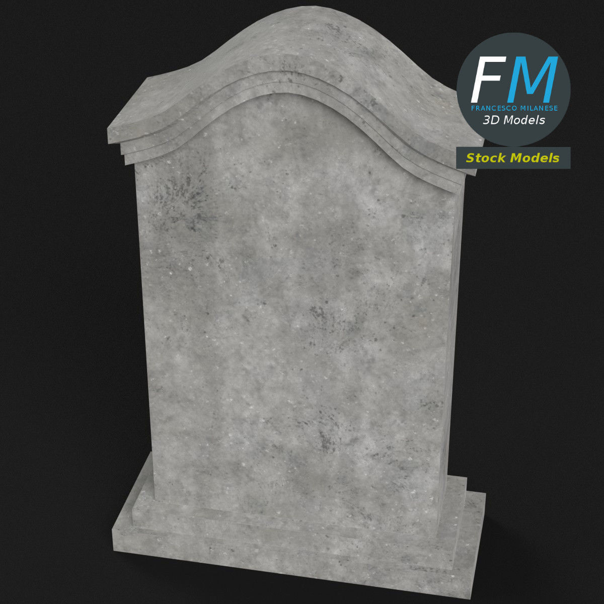 Tombstone 3 3D model_2