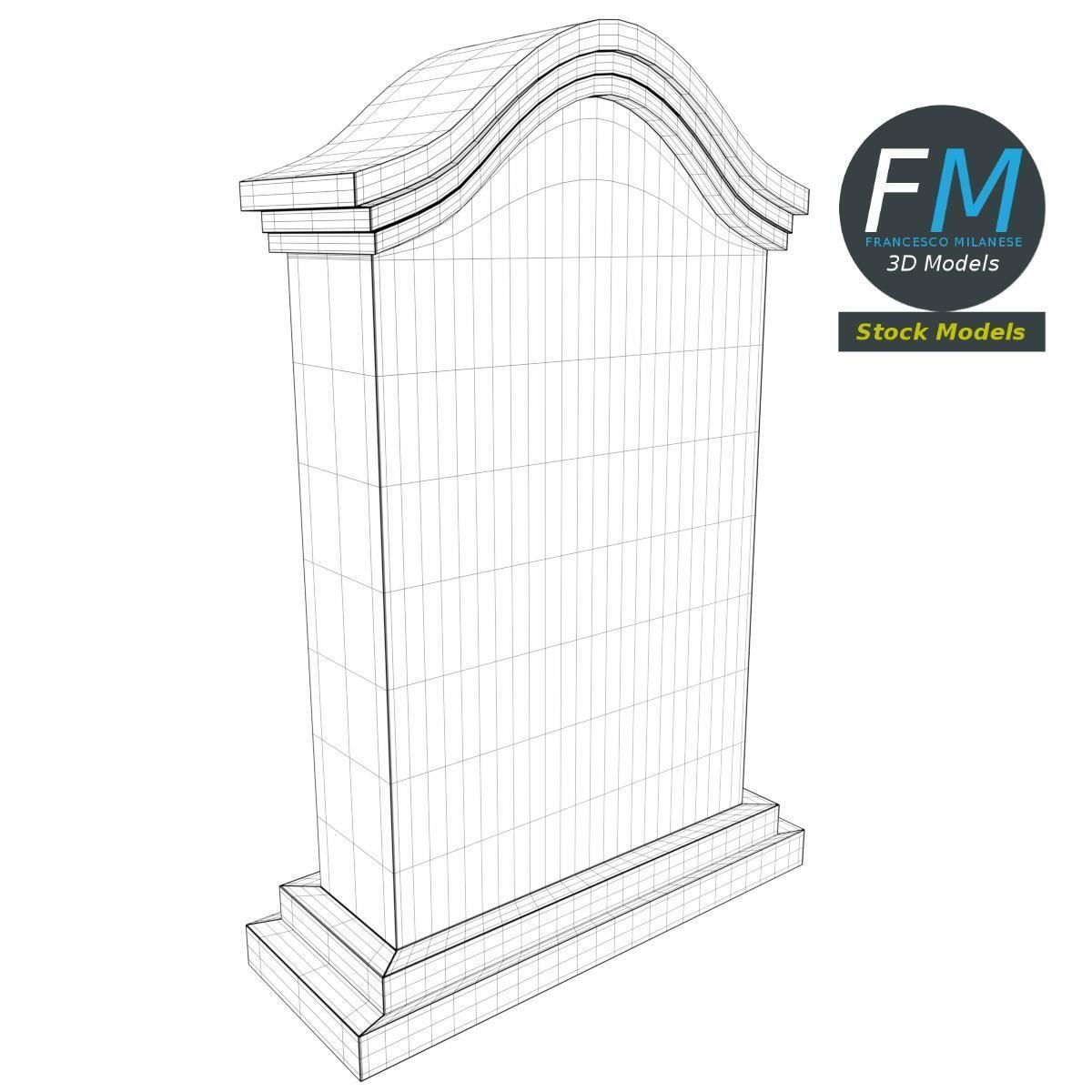Tombstone 3 3D model_7