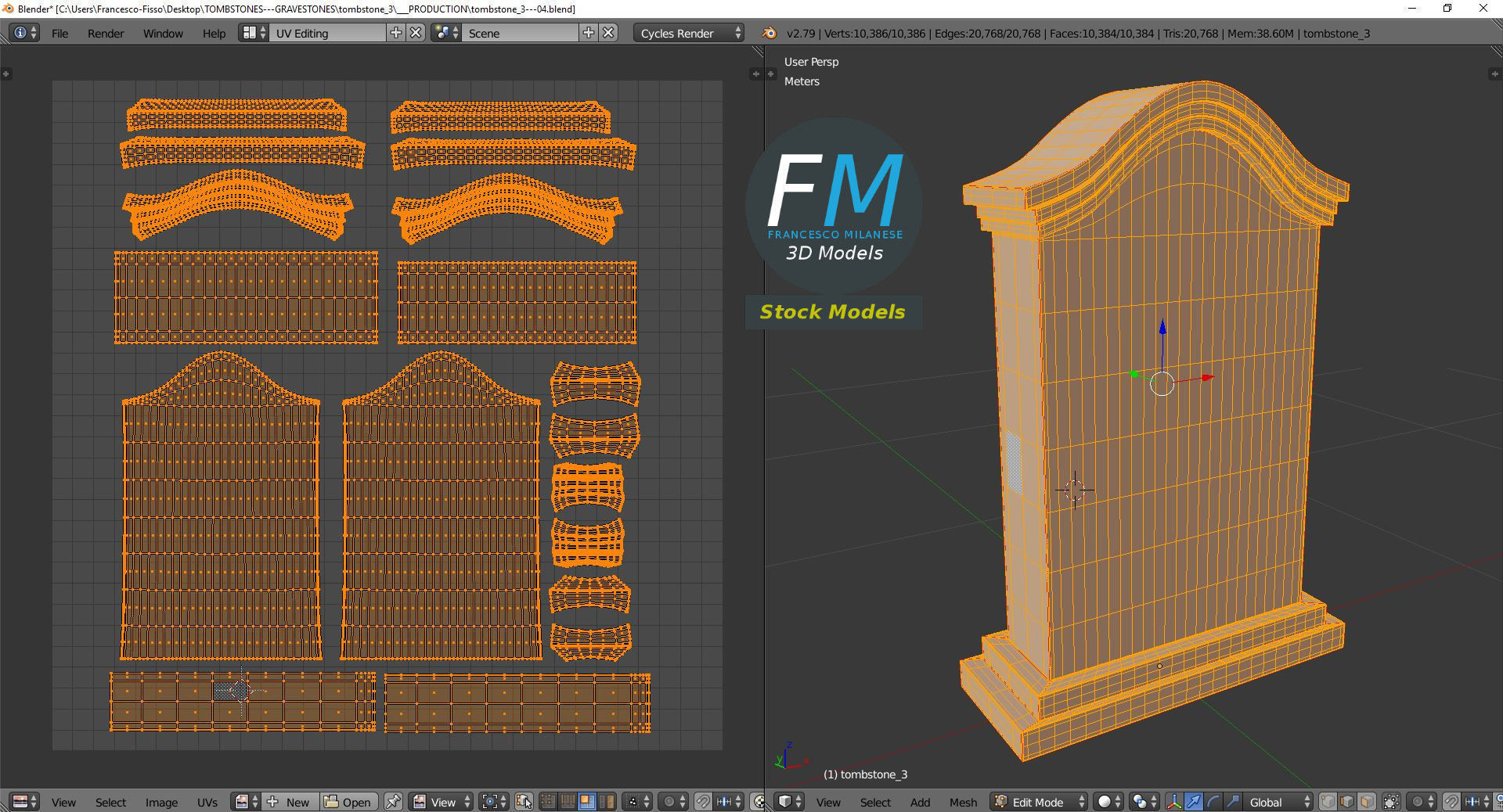 Tombstone 3 3D model_10
