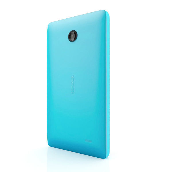 Nokia X Blue 3D model_9