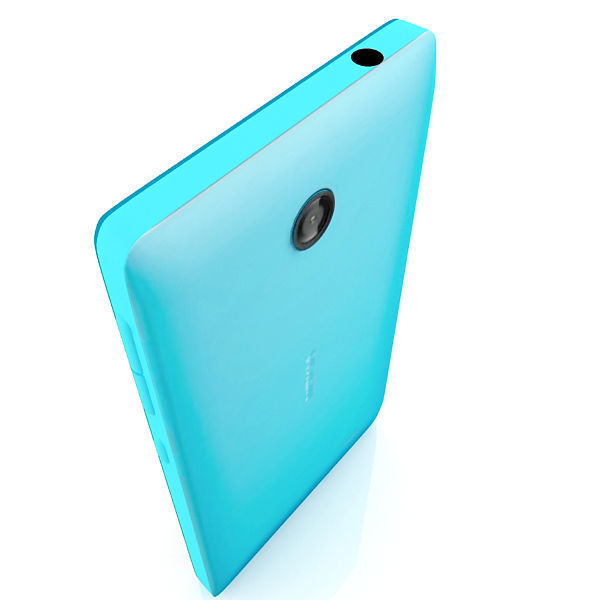 Nokia X Blue 3D model_10