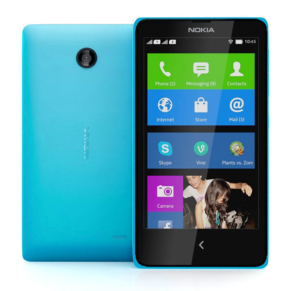 Nokia X Blue 3D model_2
