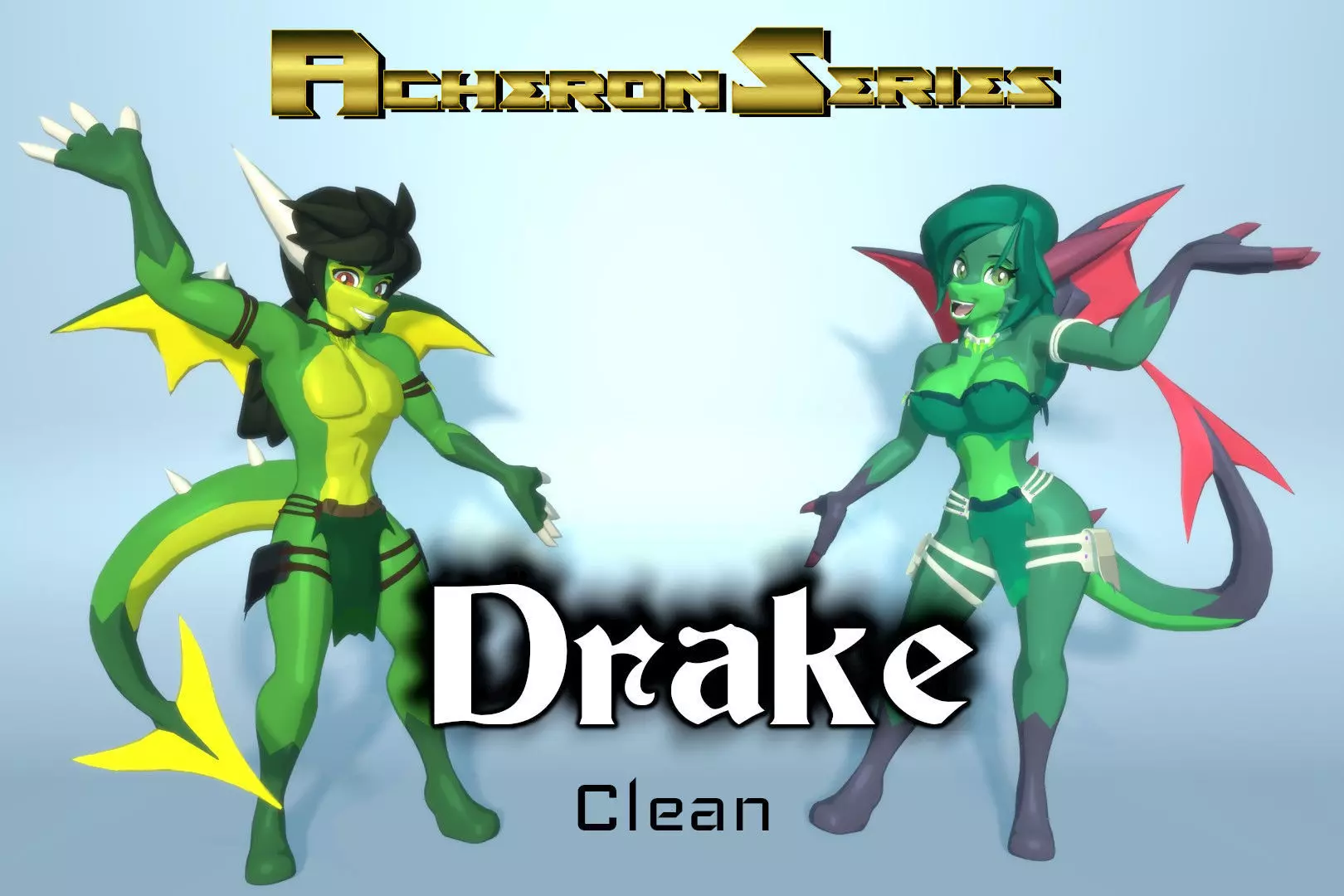 Acheron Drake Clean Low-poly 3D model_0