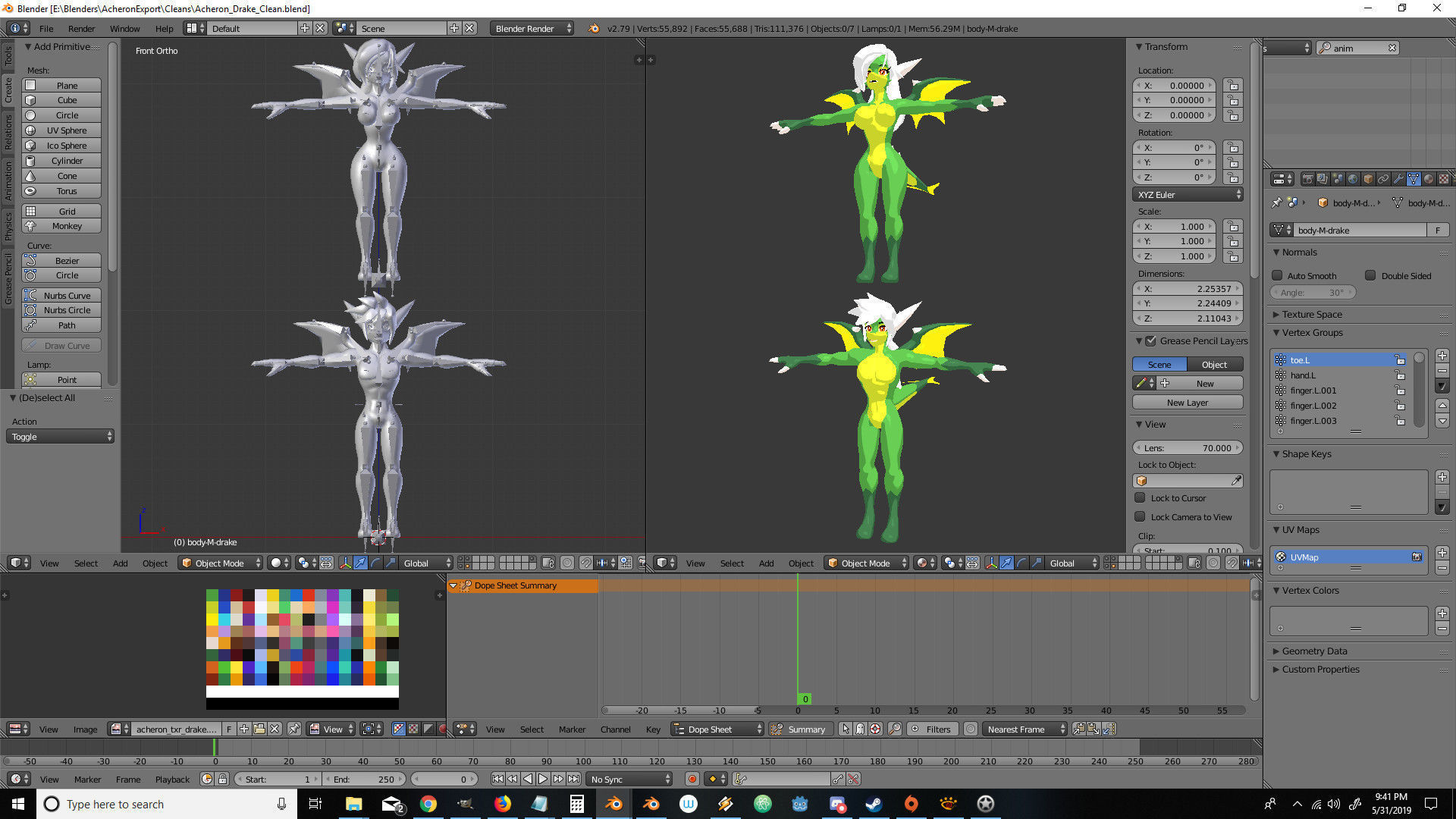 Acheron Drake Clean Low-poly 3D model_17