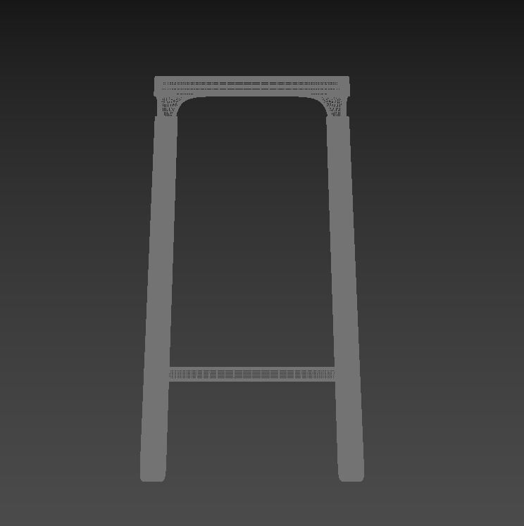 Bar Stool Chair 3D model 3D model_4