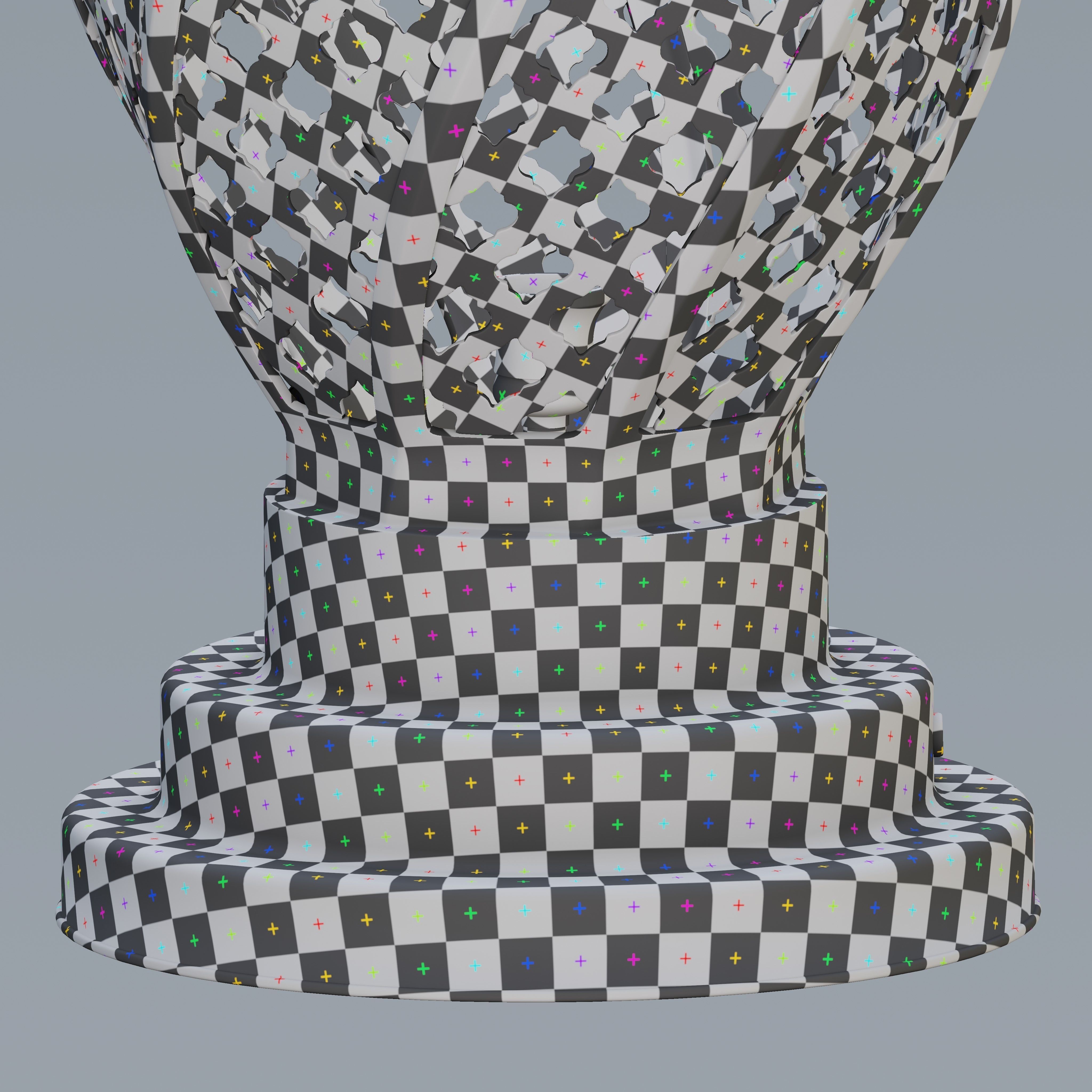 Moroccan Twisted Table Lamp 3D model_8