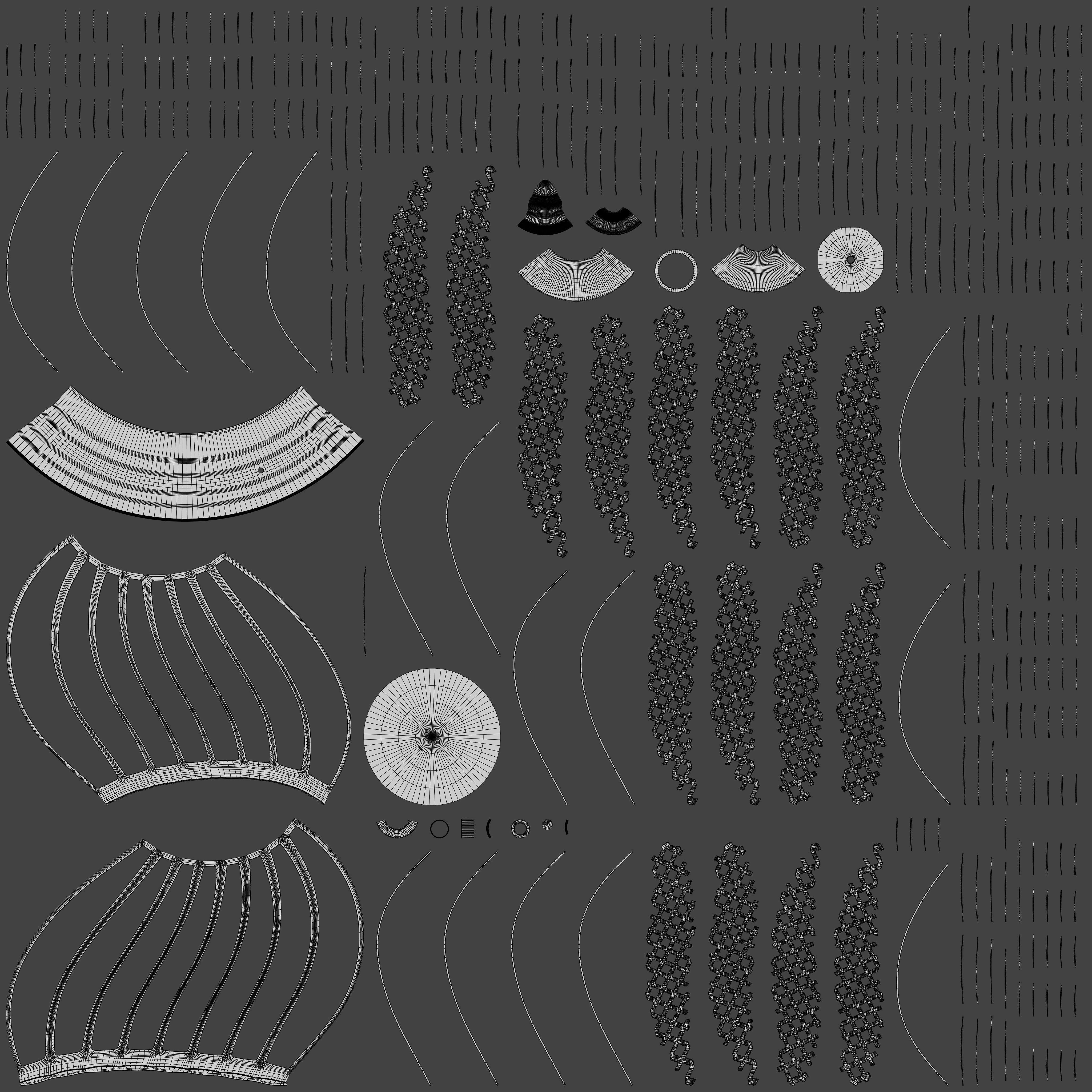 Moroccan Twisted Table Lamp 3D model_10