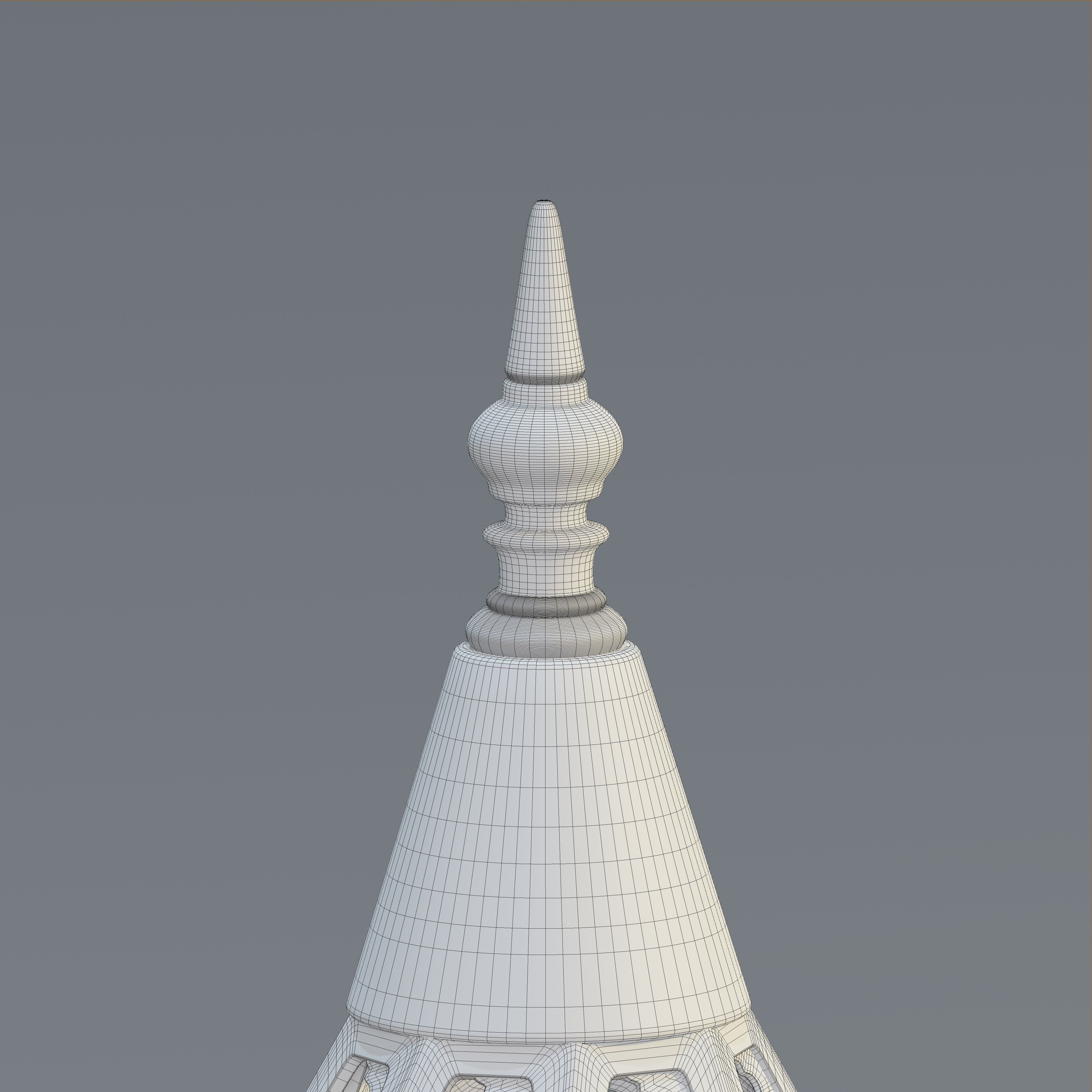 Moroccan Twisted Table Lamp 3D model_5