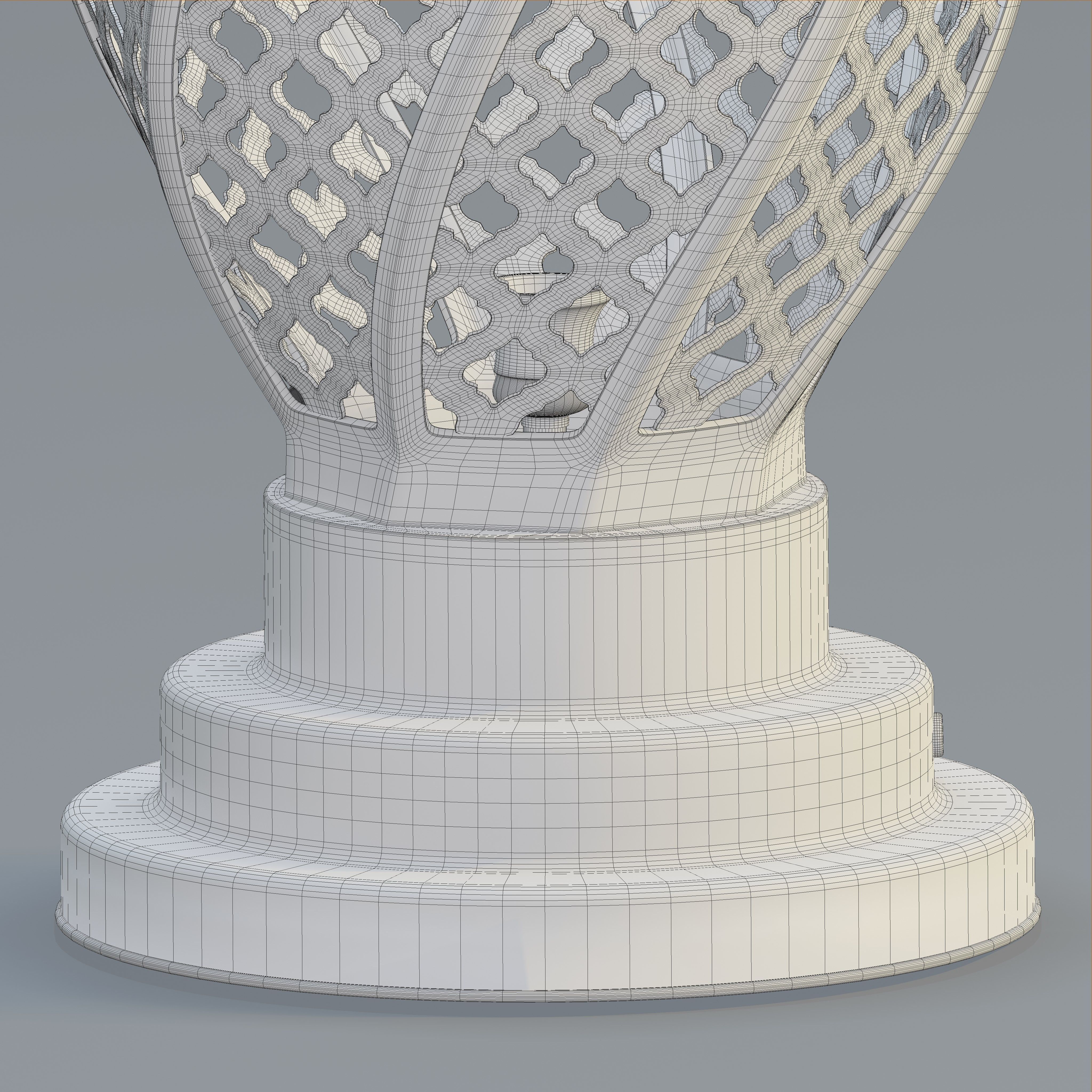 Moroccan Twisted Table Lamp 3D model_6