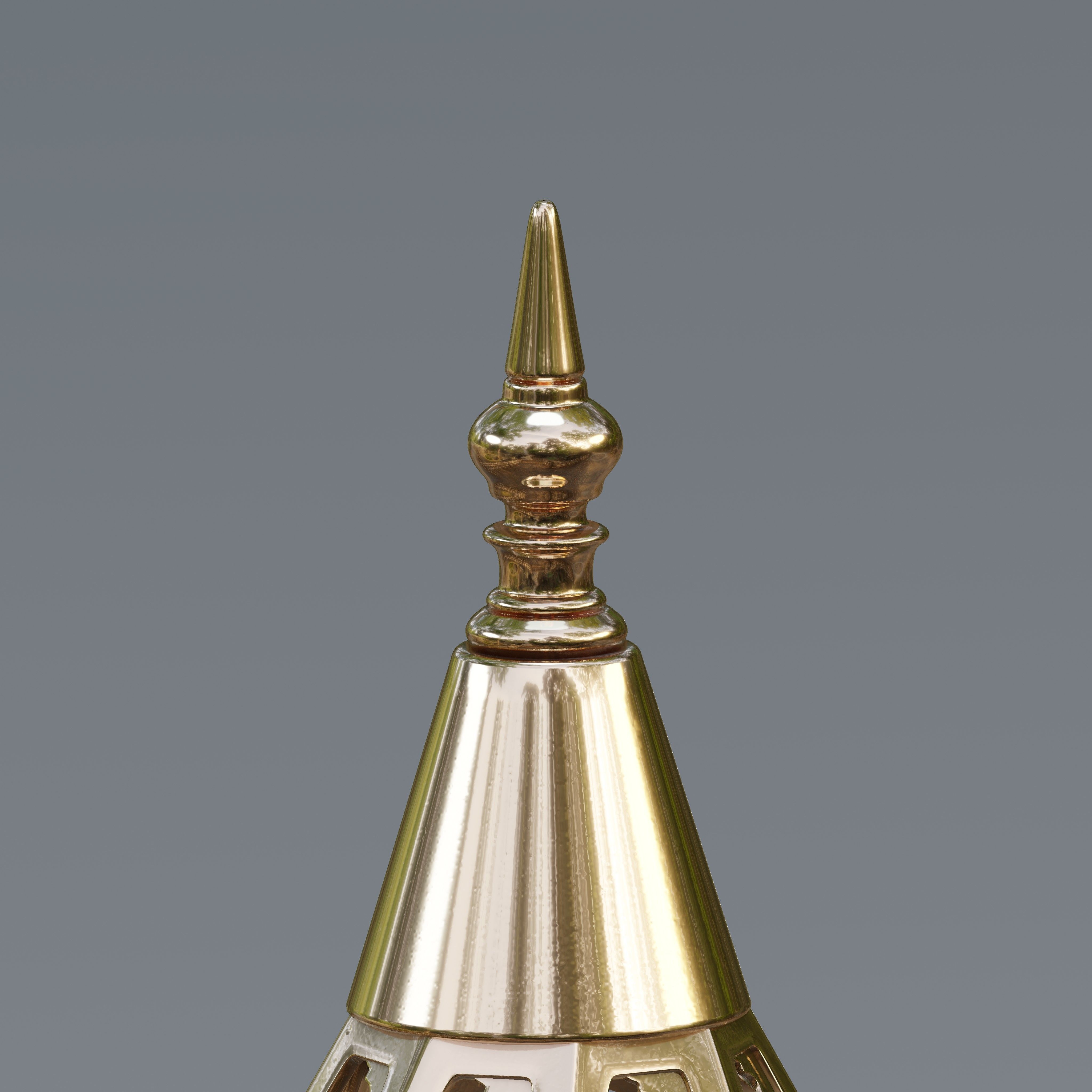 Moroccan Twisted Table Lamp 3D model_2