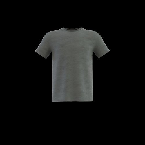 roundneck short sleeve t-shirt 3D model