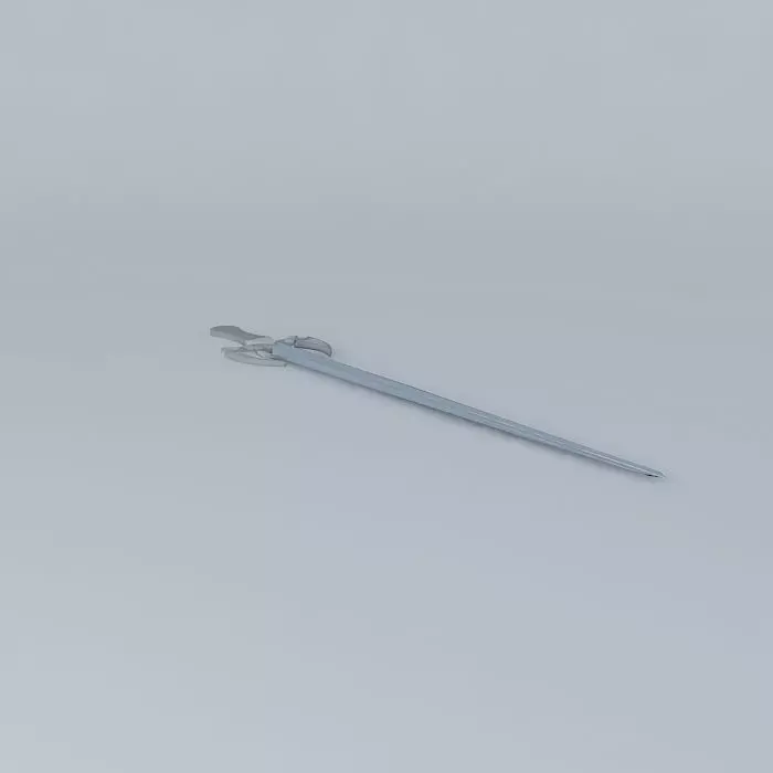 espada blue sword Free 3D model