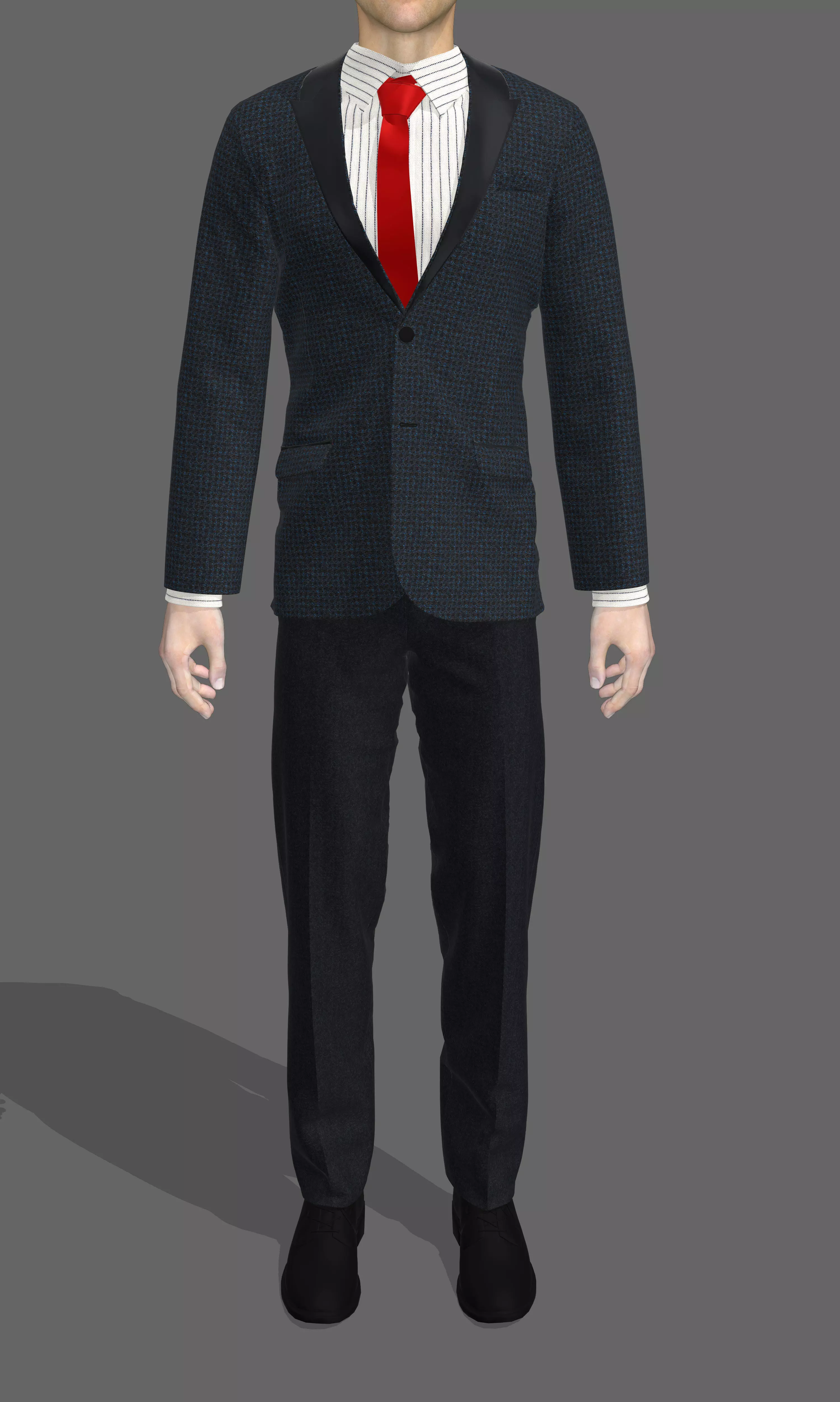 Men Suit 3D model_0