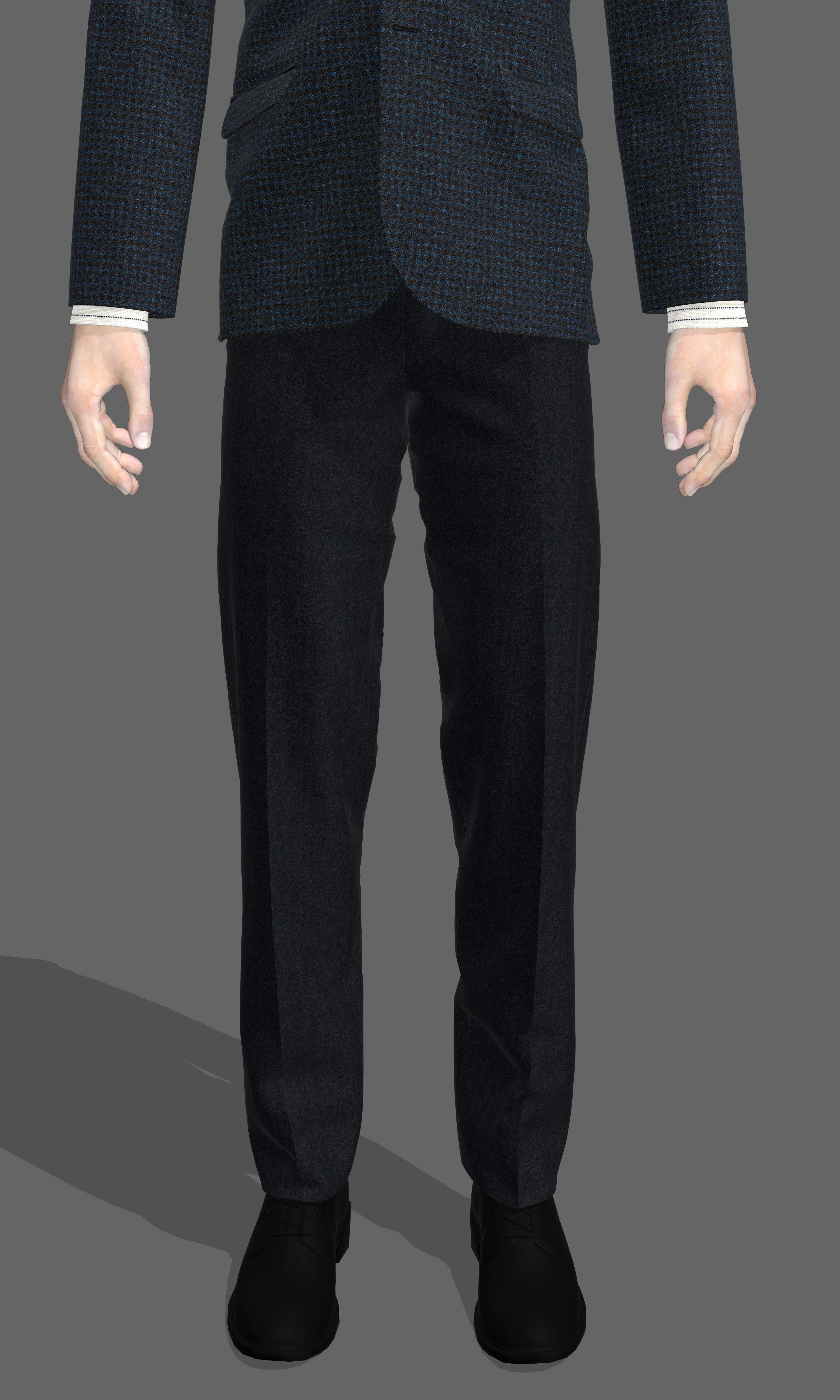 Men Suit 3D model_2
