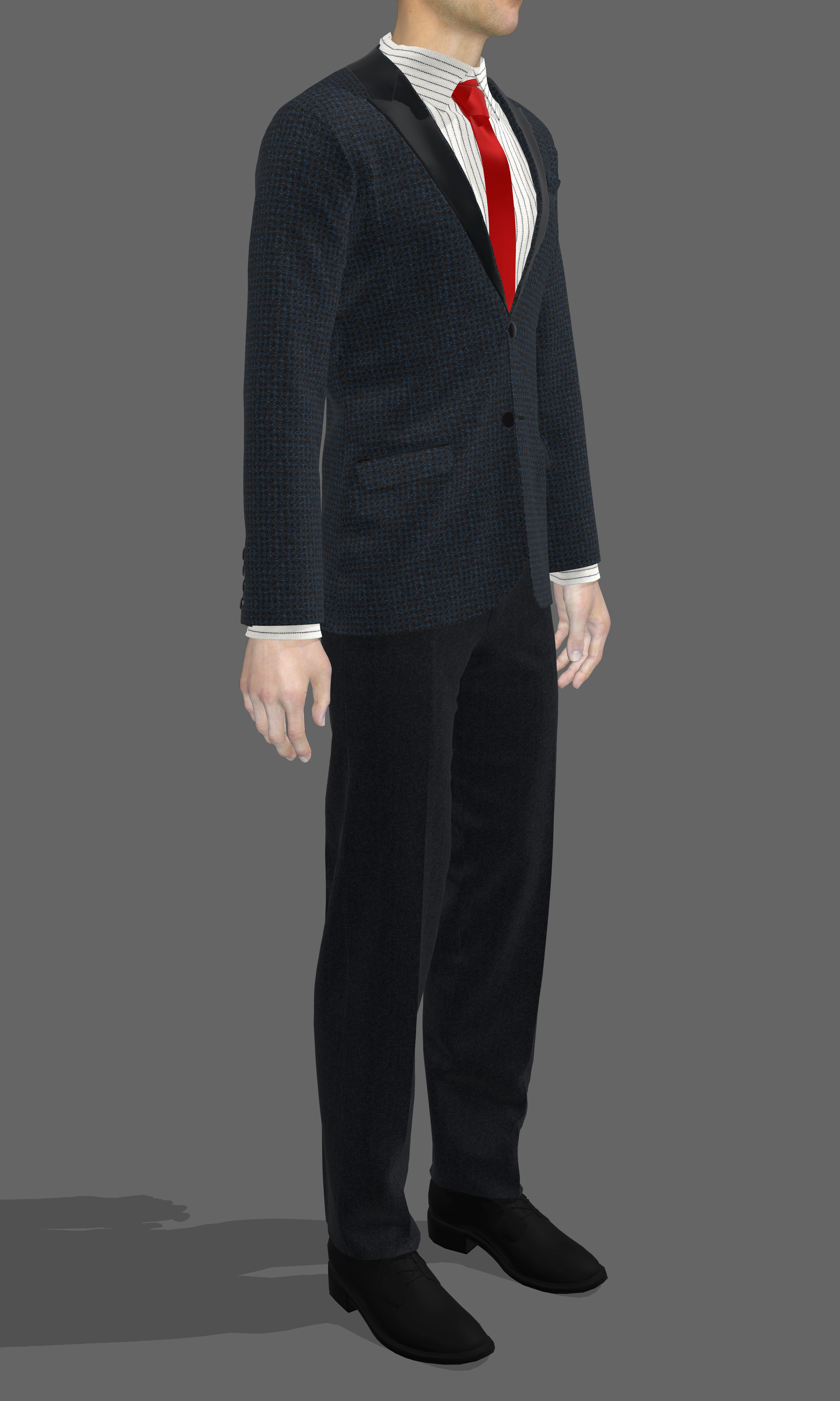 Men Suit 3D model_3