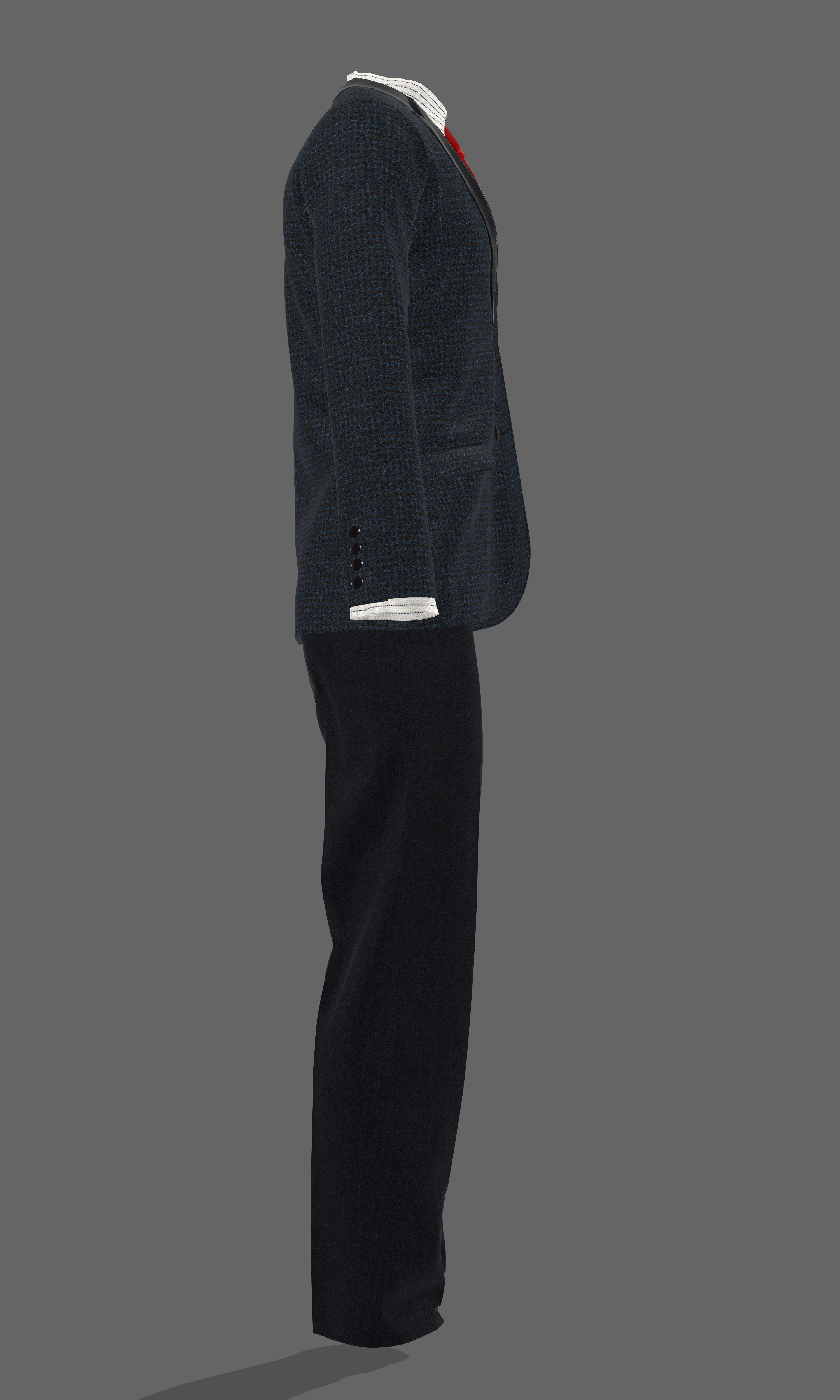 Men Suit 3D model_4