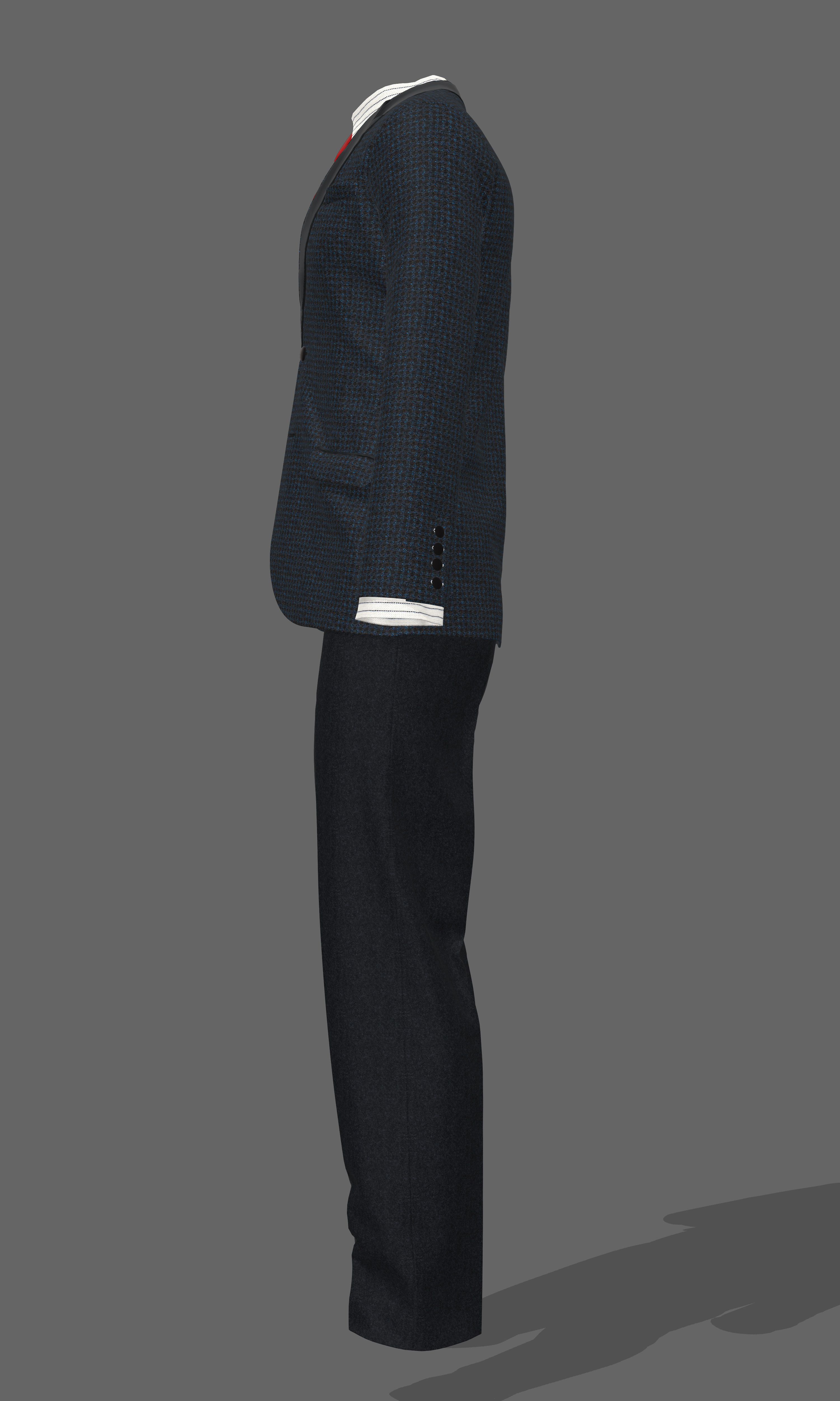 Men Suit 3D model_5