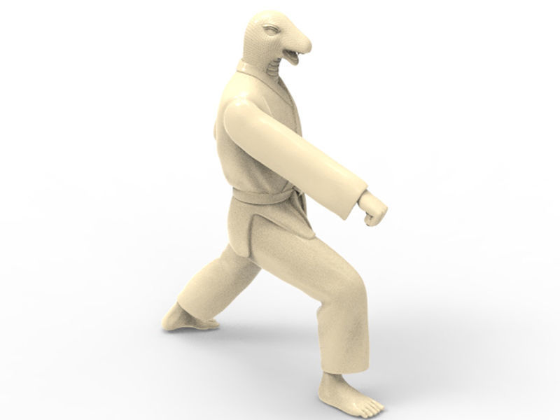 Snake Zenkutsu Dachi Stance 3D print model_4