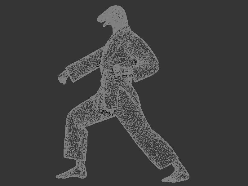 Snake Zenkutsu Dachi Stance 3D print model_8