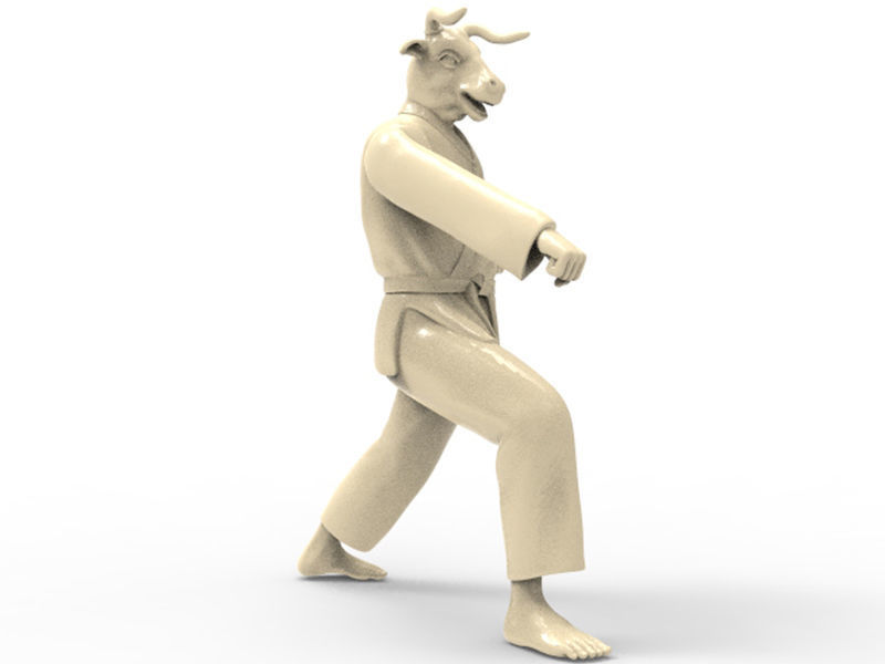 Ox Zenkutsu Dachi Stance 3D print model_4
