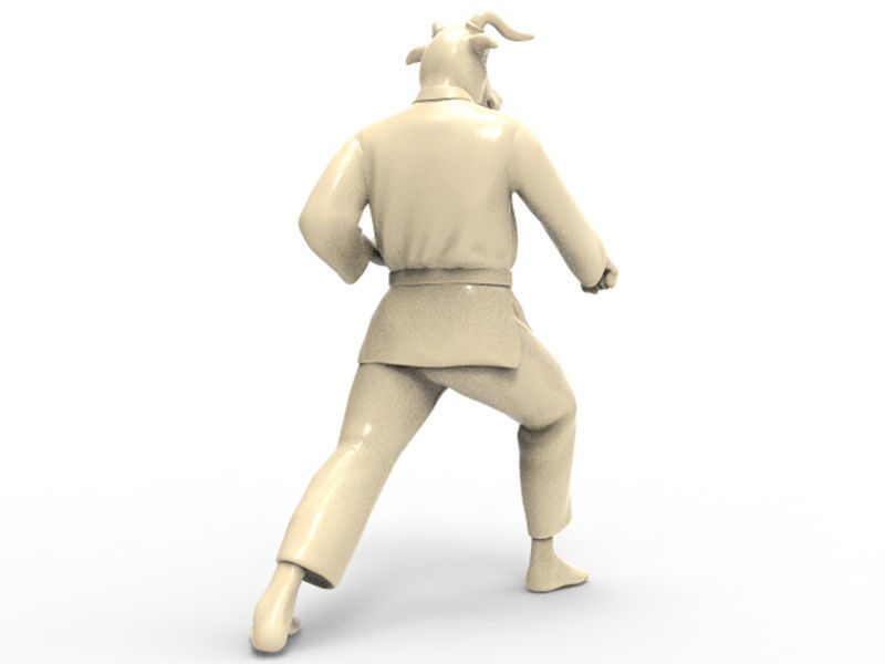 Ox Zenkutsu Dachi Stance 3D print model_3