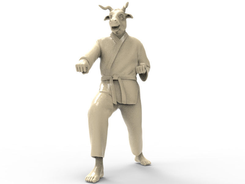 Ox Zenkutsu Dachi Stance 3D print model_5