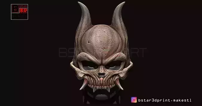 Oni Skull Mask - Hannya Mask-Devil Mask For cosplay