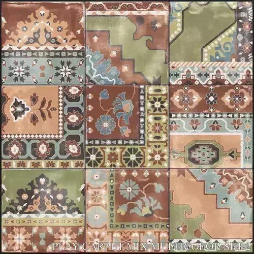 ABK Play Carpet Mix Multicolor Set 2