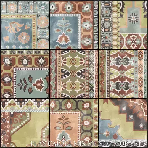 ABK Play Carpet Mix Multicolor Set 3