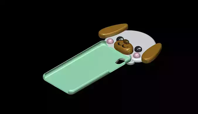 bow-wow Smartphone case 3D print model