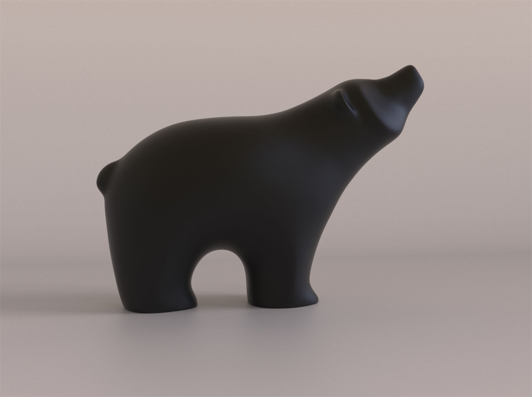 Bear figurine Free 3D print model