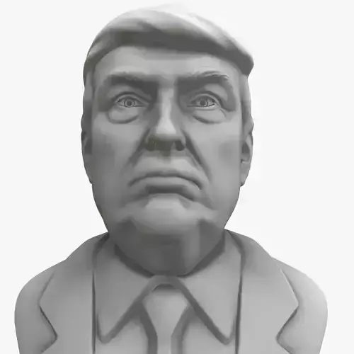 Donald Trump Bust Ready to Print