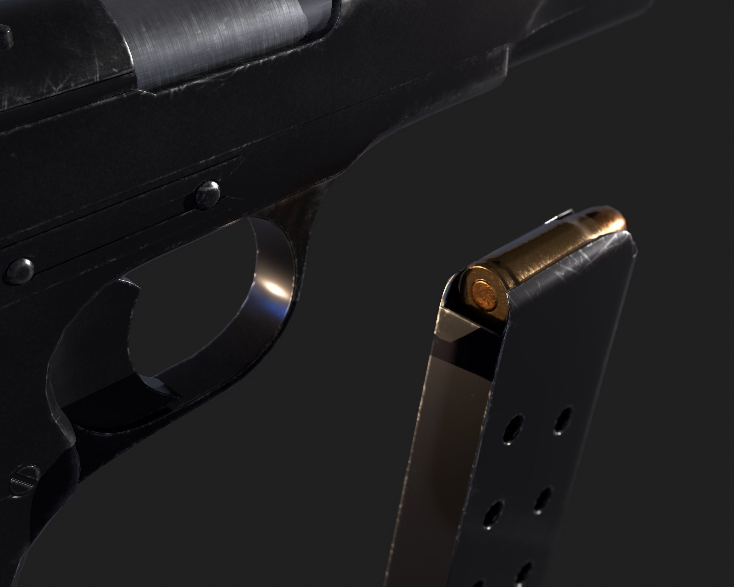 TT Pistol  Low-poly 3D model_17