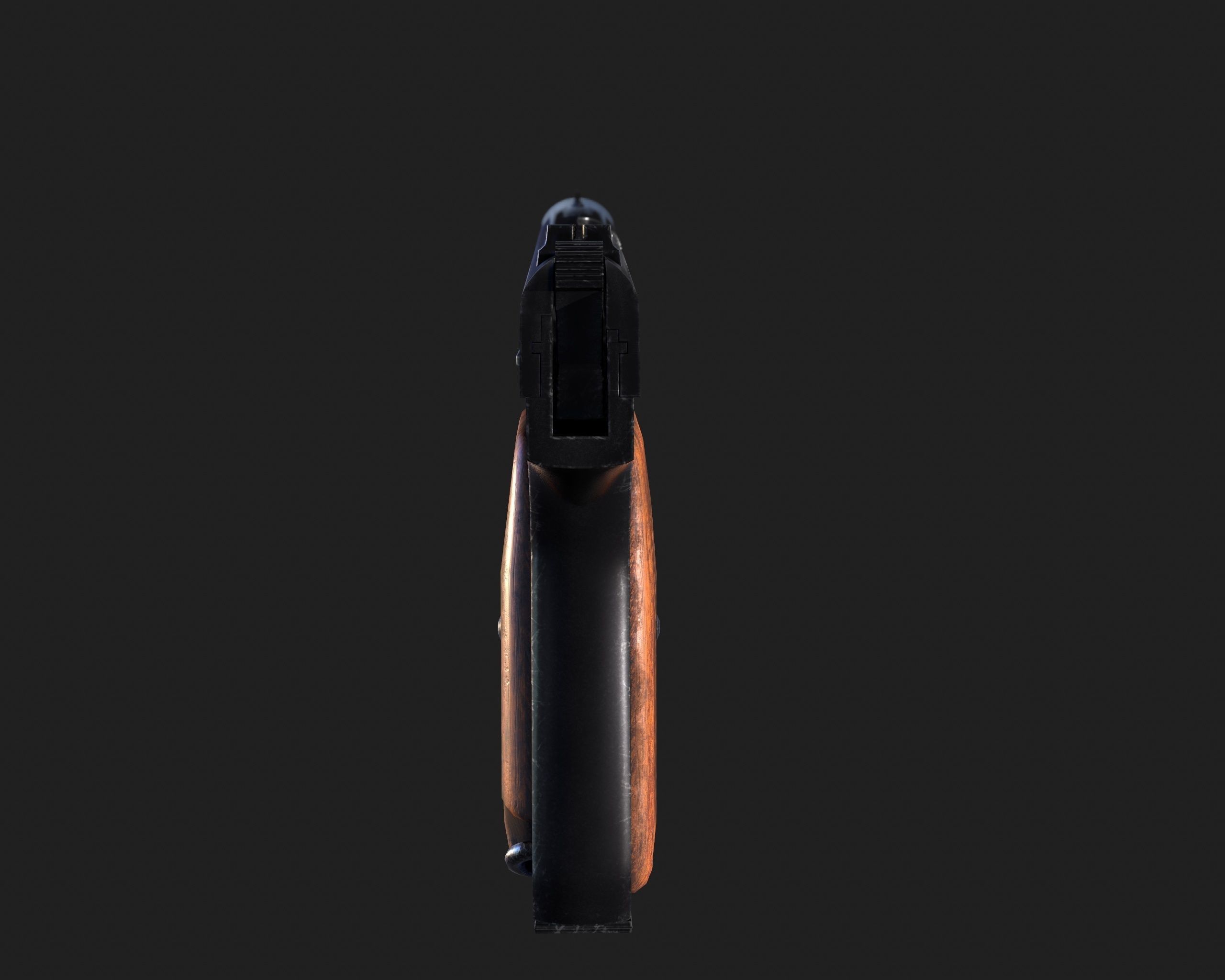 TT Pistol  Low-poly 3D model_6