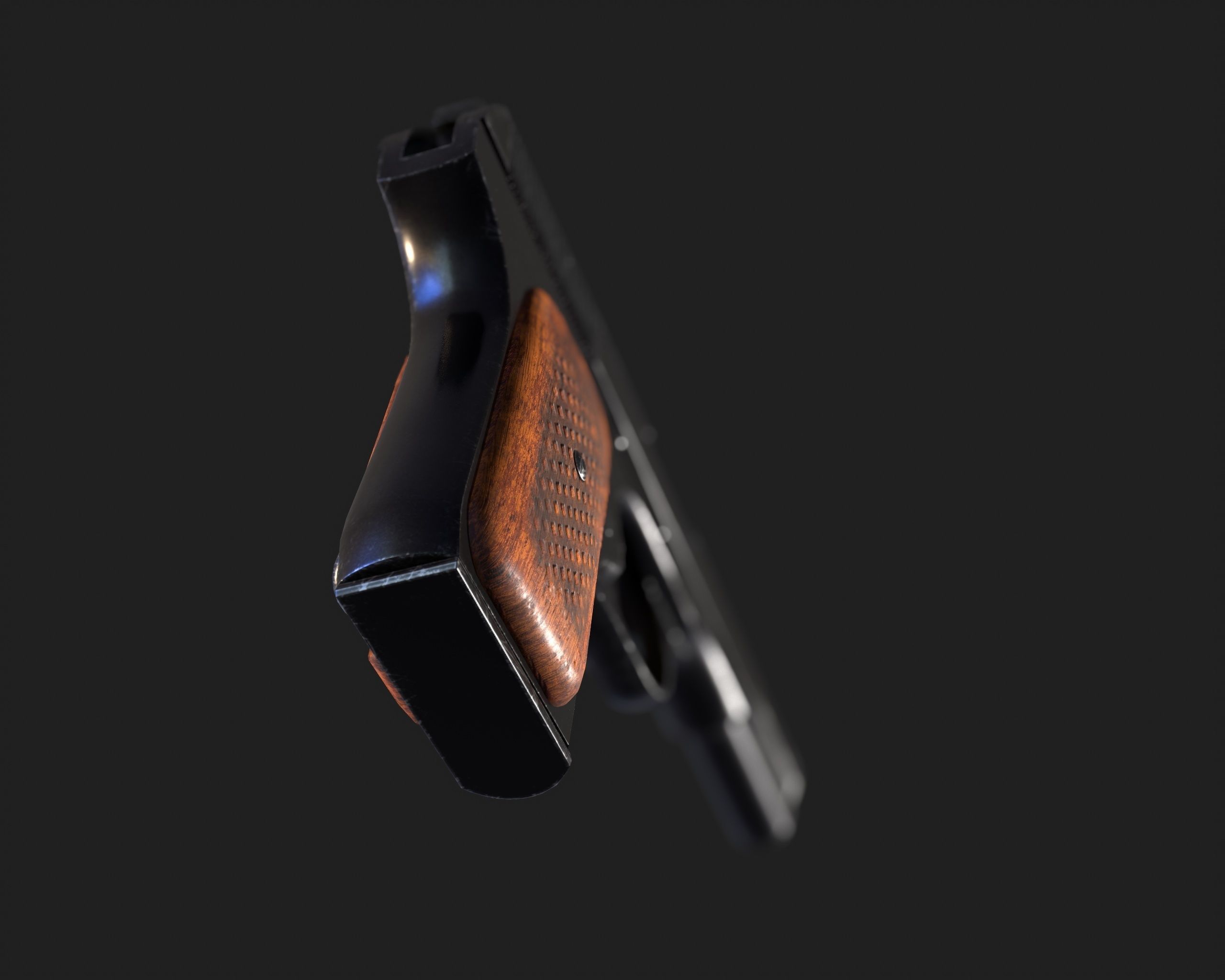 TT Pistol  Low-poly 3D model_14