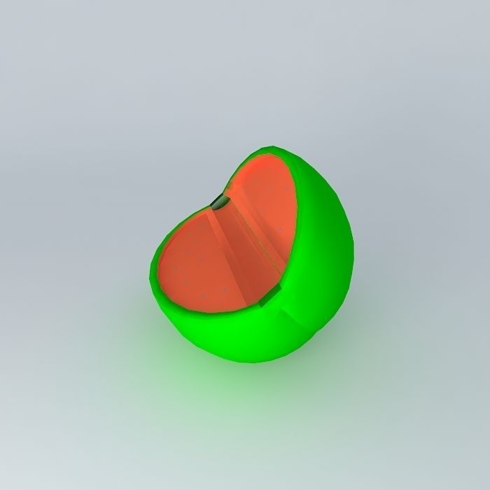 orange fruit Free 3D model_2