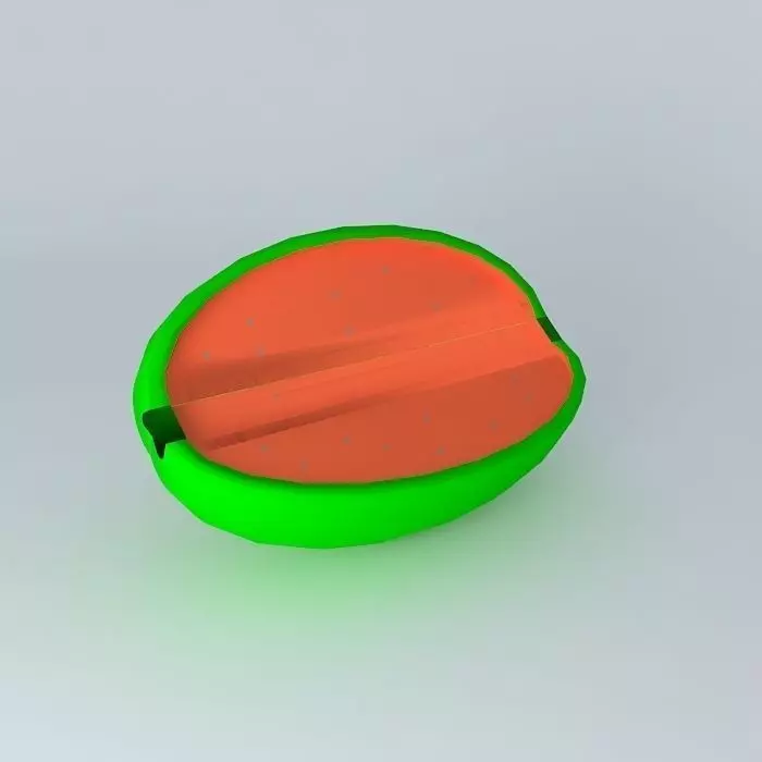 orange fruit Free 3D model_0