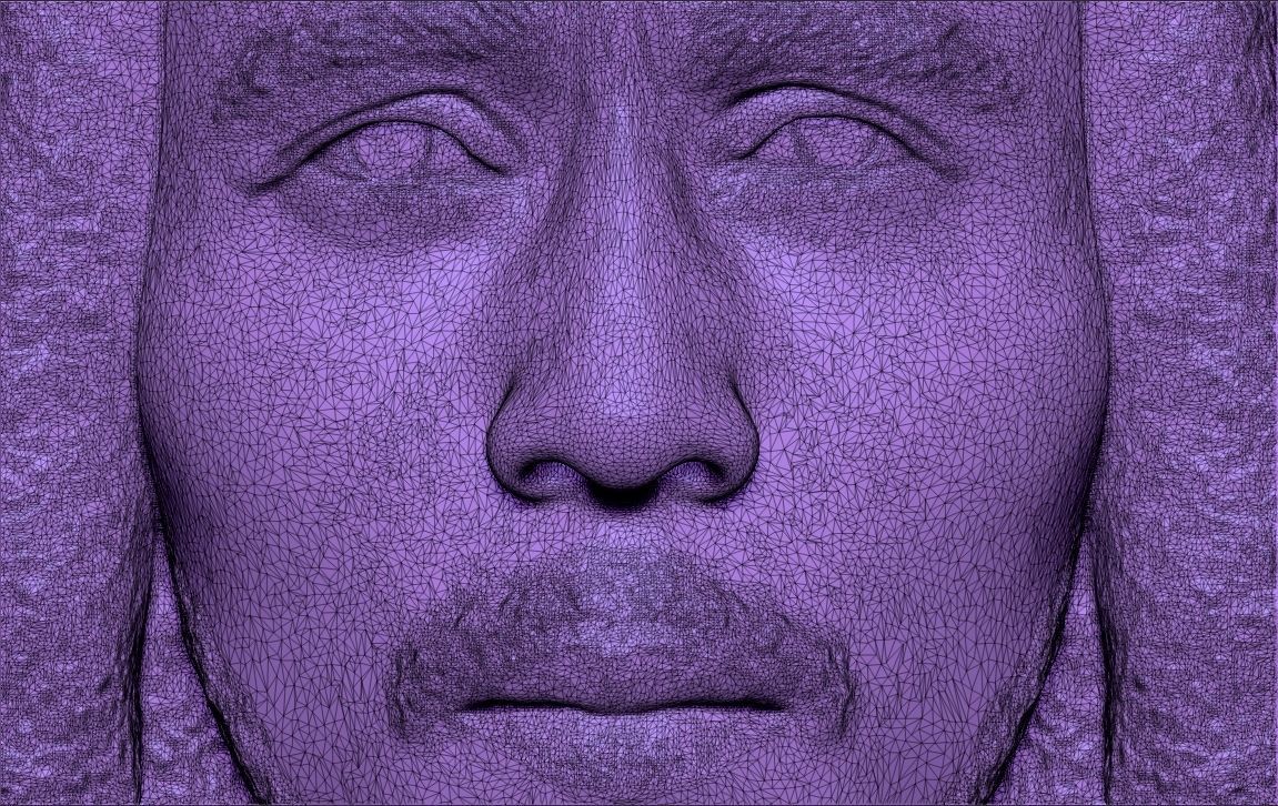 Bob Marley bust 3D printing ready stl obj formats 3D print model_25