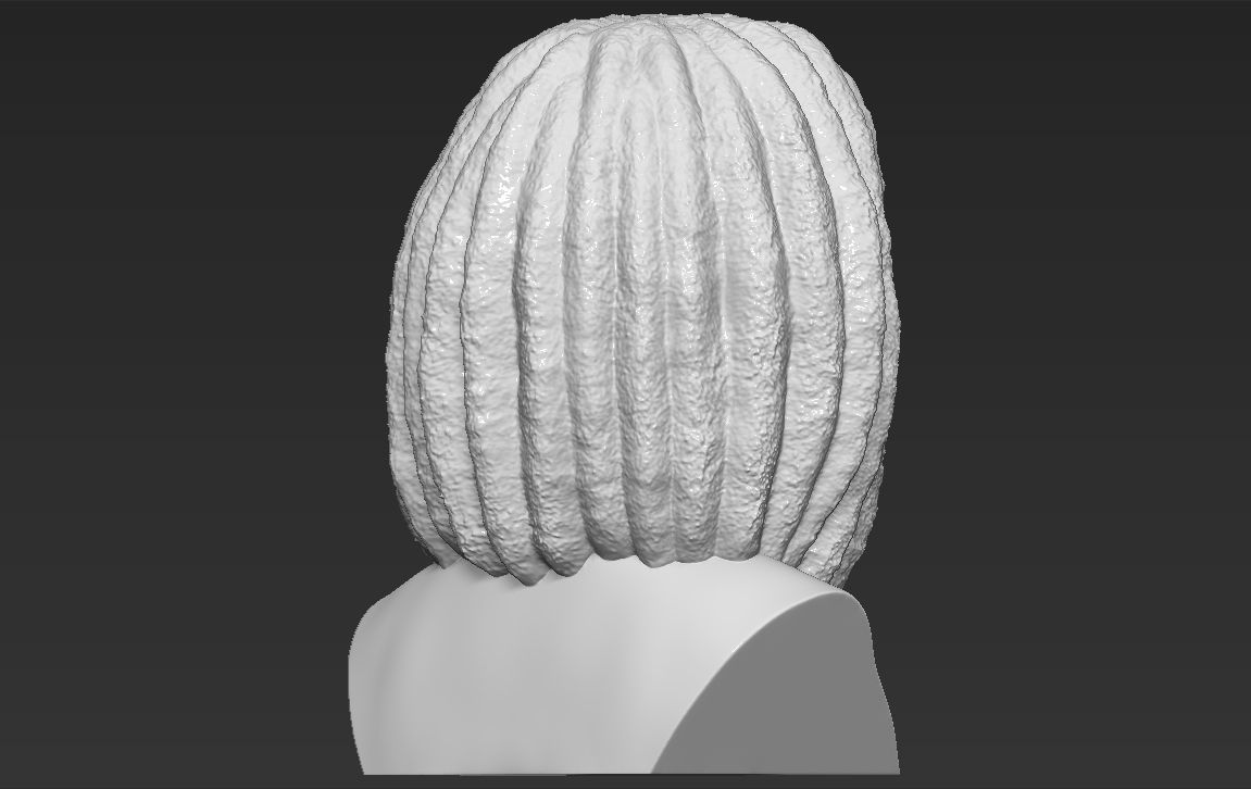 Bob Marley bust 3D printing ready stl obj formats 3D print model_7