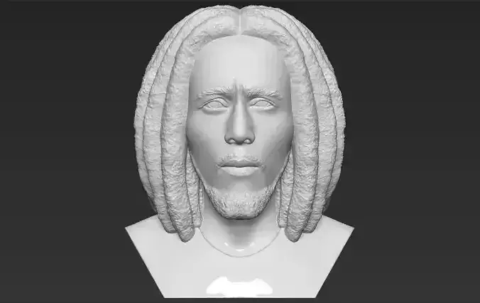 Bob Marley bust 3D printing ready stl obj formats 3D print model