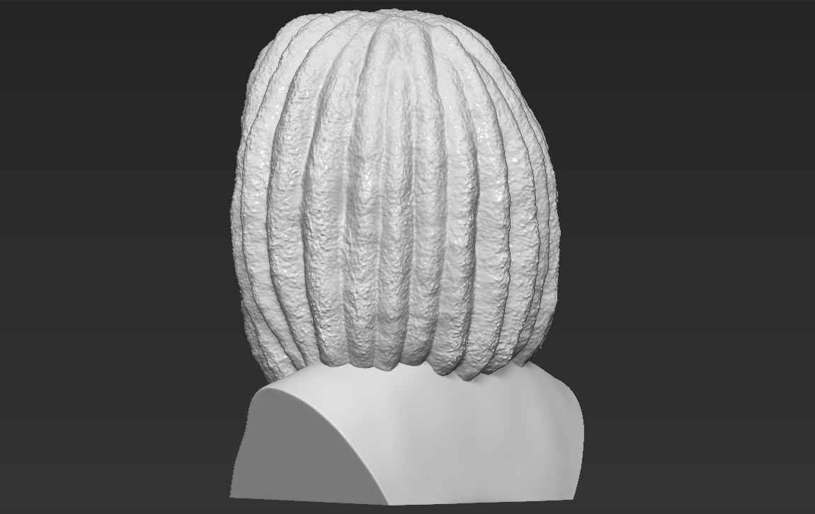 Bob Marley bust 3D printing ready stl obj formats 3D print model_5
