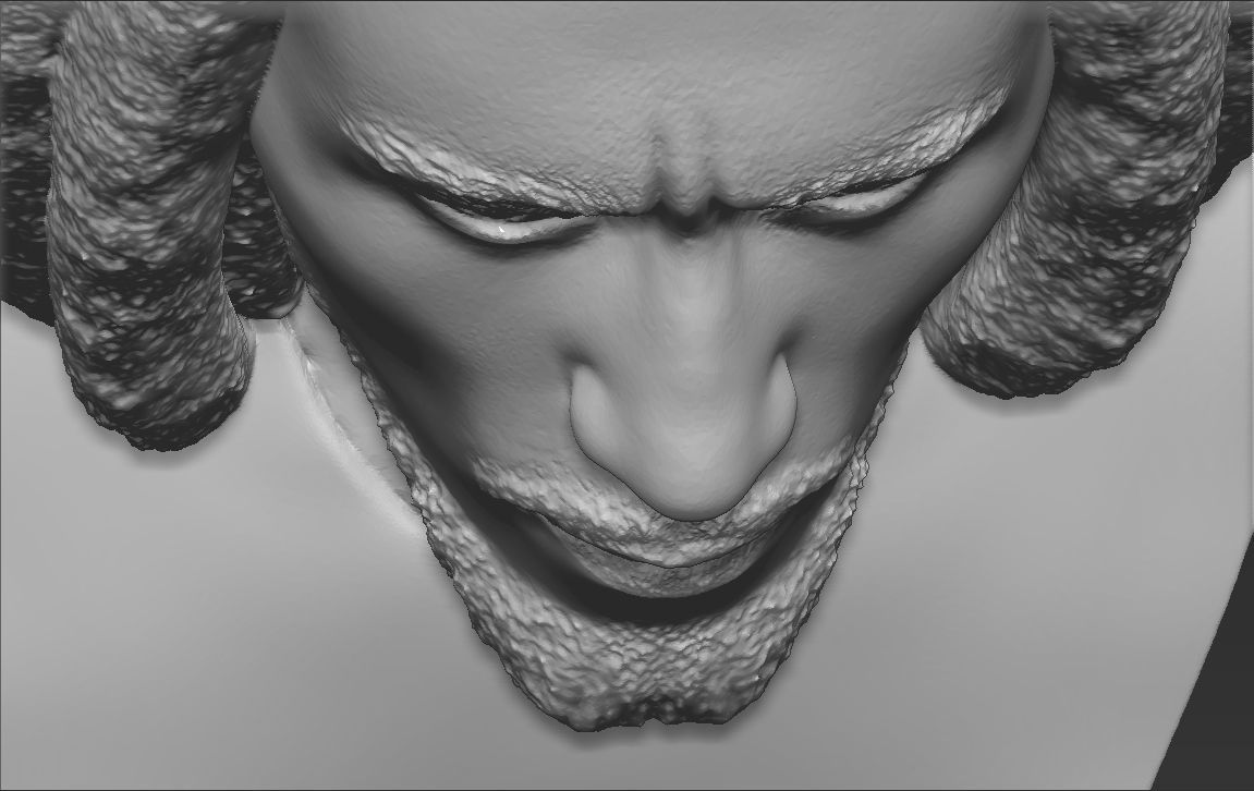 Bob Marley bust 3D printing ready stl obj formats 3D print model_21